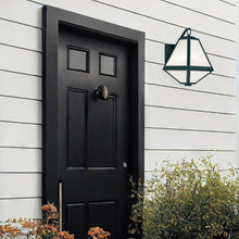 Load image into Gallery viewer, Tori Collection - Black Charcoal &amp; White Glass Outdoor Wall Sconce - black
