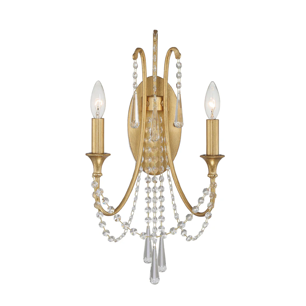 Bailey Collection - Gold Wall Sconce - gold-1