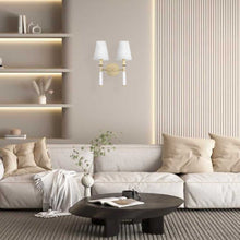 Load image into Gallery viewer, Brinkley Collection - 2 Light - Wall Sconce - Satin Brass - W:30cm
