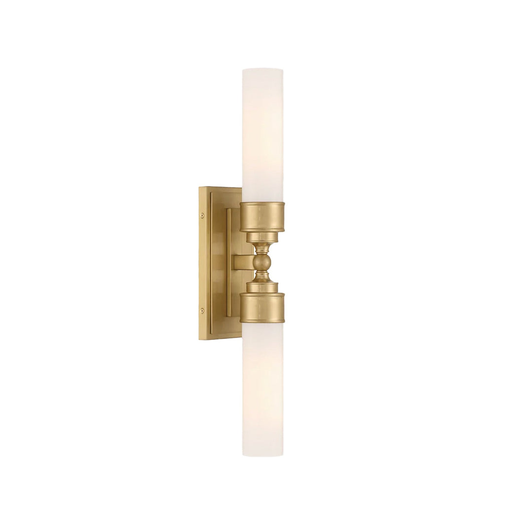 Jarvis 2 Lights Wall Sconce - Aged Brass