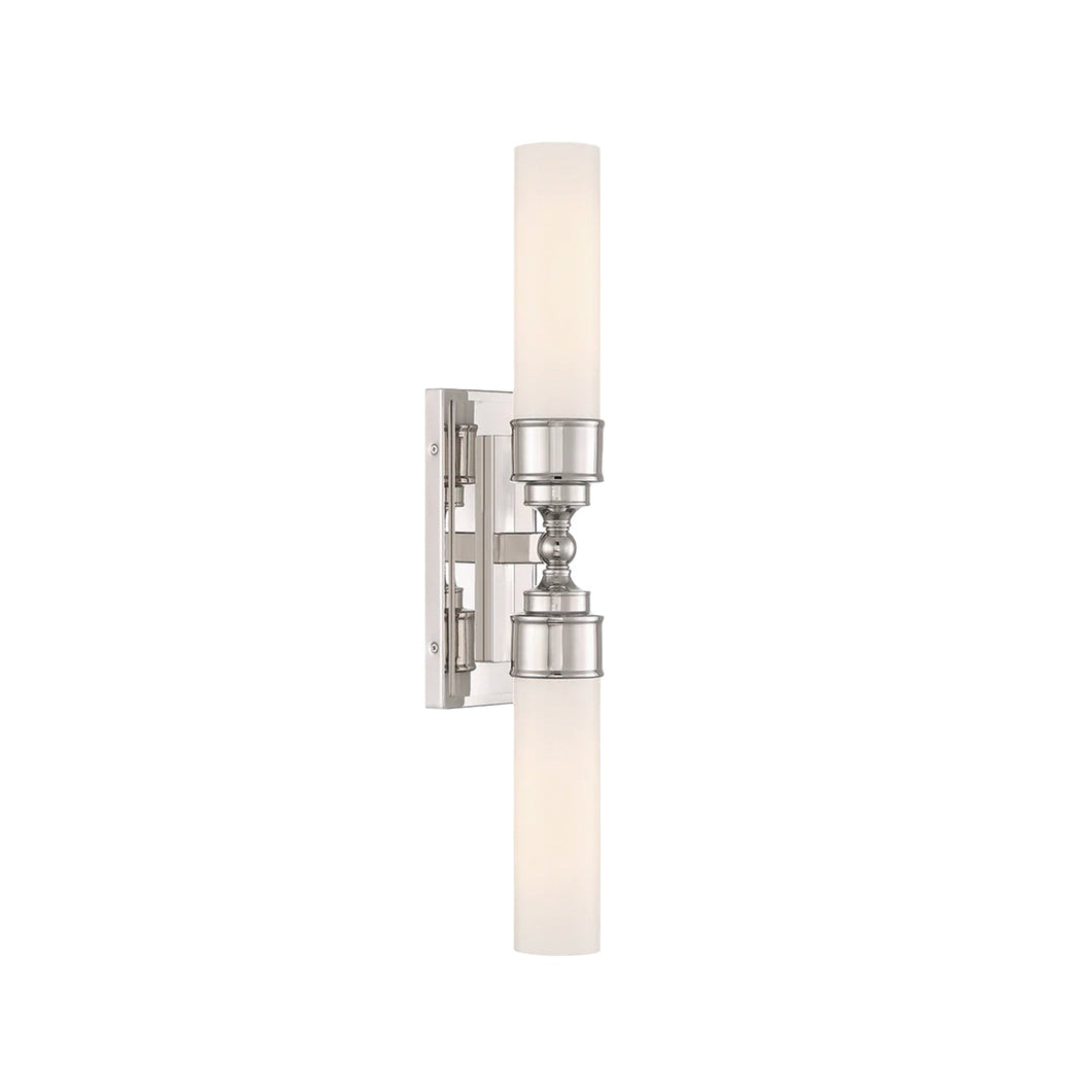 Jarvis 2 Lights Wall Sconce - Polished Nickel
