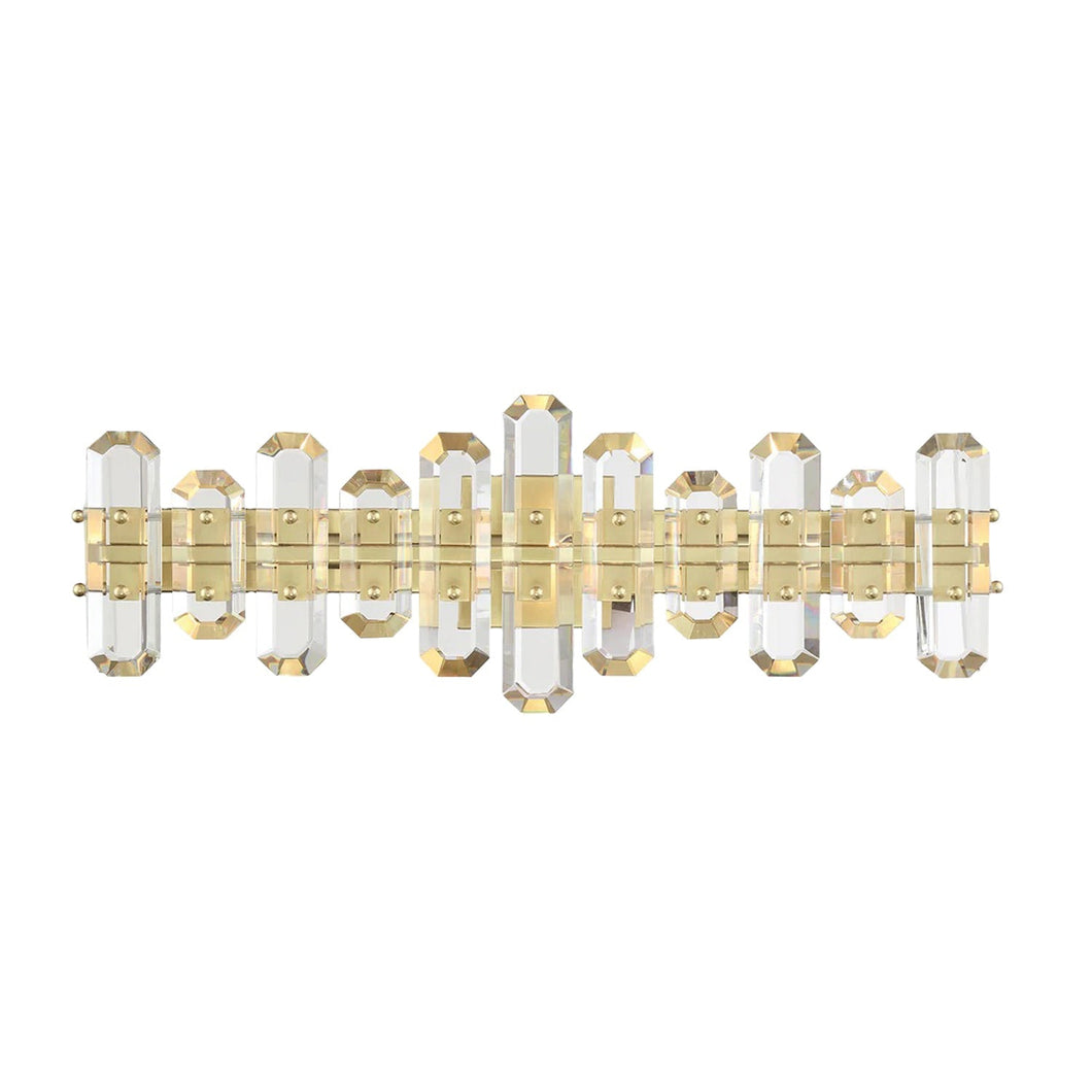 Capri Collection - Aged Brass Horizontal Wall Sconce