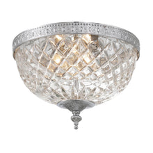 Load image into Gallery viewer, Devon Collection - Polished Nickel - Clear Glass Flush Mount - W:30cm
