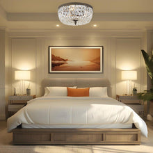 Load image into Gallery viewer, Devon Collection - English Bronze - Clear Crystals Flush Mount - Bronze

