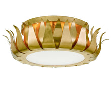 Load image into Gallery viewer, Laurel Collection - Flush Mount - Antique Gold
