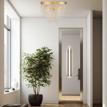 Load image into Gallery viewer, Perla Collection - Antique Gold Flush Mount - gold-1
