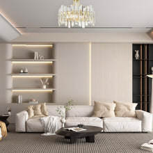 Load image into Gallery viewer, Capri Collection - Aged Brass Flush Mount
