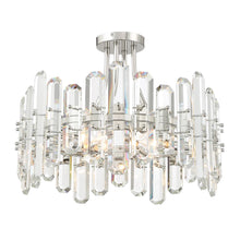 Load image into Gallery viewer, Capri Collection - Polished Nickel Flush Mount
