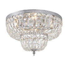 Load image into Gallery viewer, Devon Collection - 2 Tier Polished Nickel Flush Mount
