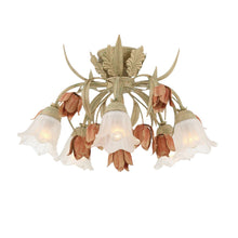 Load image into Gallery viewer, Brittany Collection - Sage Rose Flush Mount
