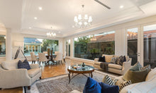 Load image into Gallery viewer, NewYork - Hampton Halo 8 Light Chandelier - Silver Plated - Designer Chandelier 
