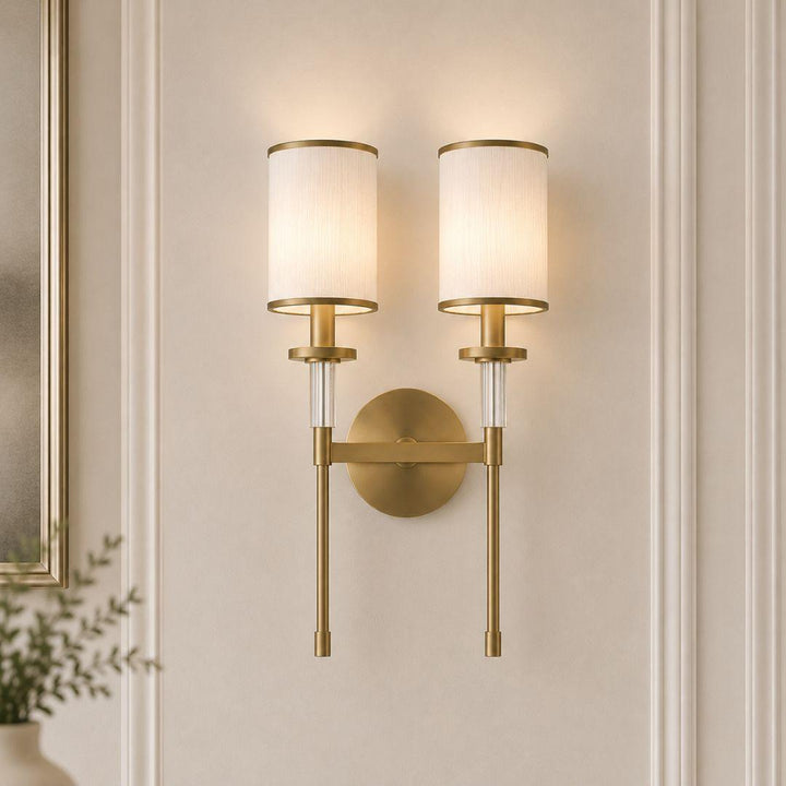 Hollis Collection Wall Sconce - 2 Light - Vibrant Gold
