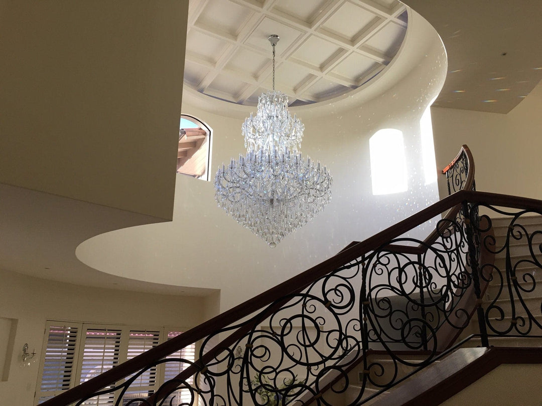Maria Theresa Crystal Chandelier Grande 84 Light- CHROME - Designer Chandelier Australia