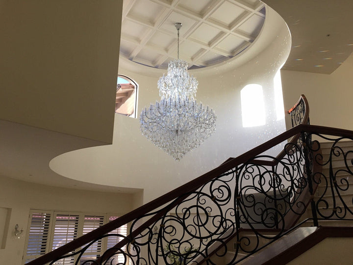 Maria Theresa Crystal Chandelier Grande 84 Light- CHROME - Designer Chandelier Australia