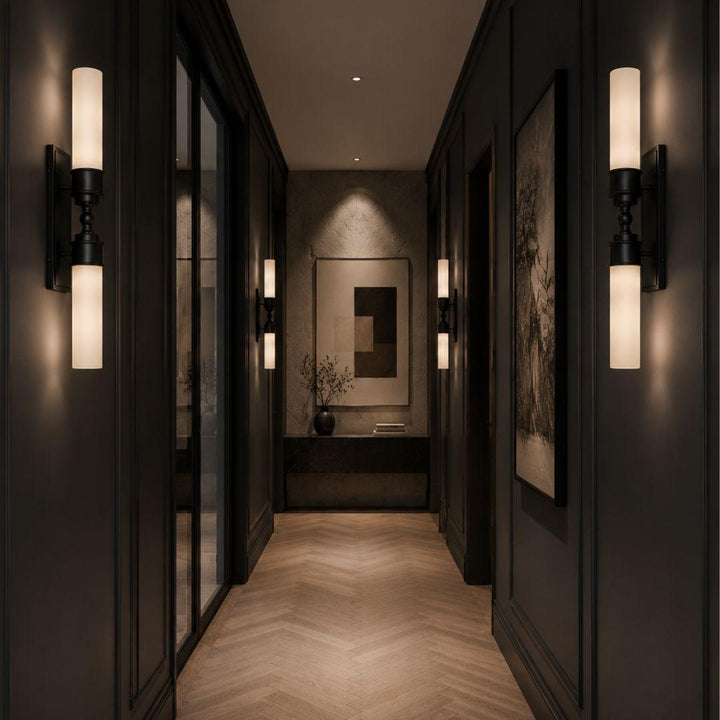 Jarvis 2 Lights Wall Sconce - Black