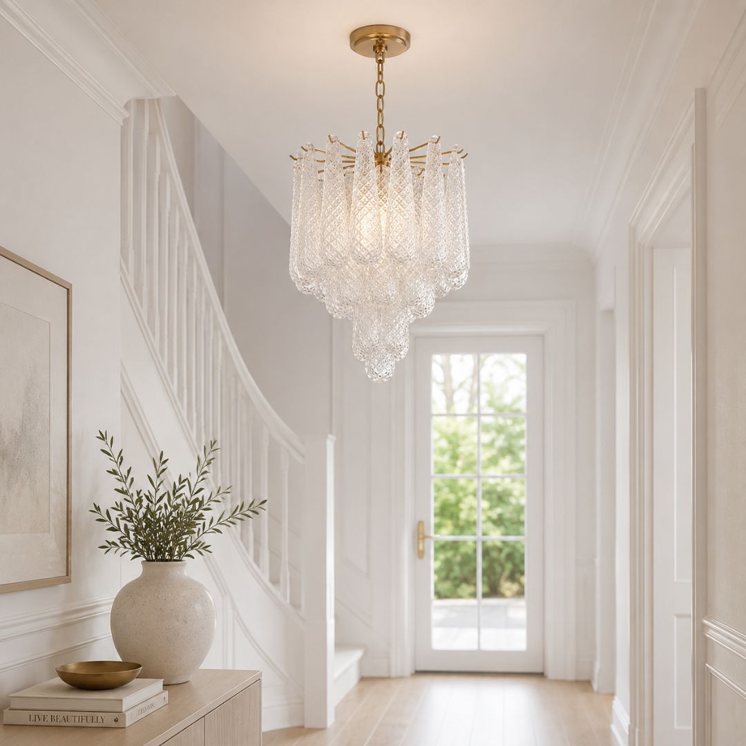 Libby Collection - 4 Lights Pendant - Clear