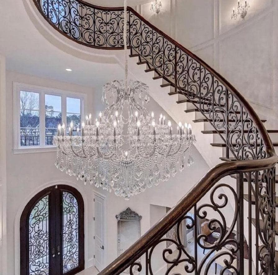 Maria Theresa Crystal Chandelier 48 Light- CHROME - Designer Chandelier Australia