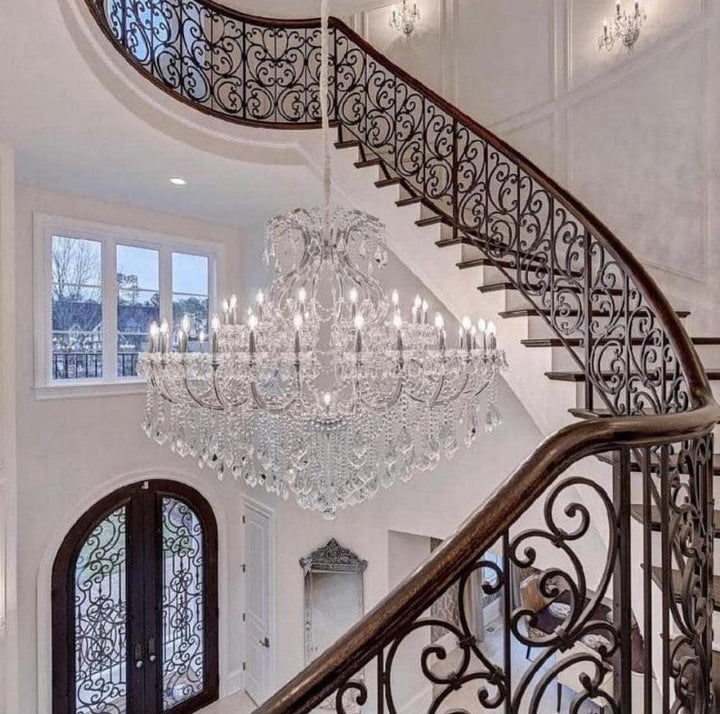 Maria Theresa Crystal Chandelier 48 Light- CHROME - Designer Chandelier Australia