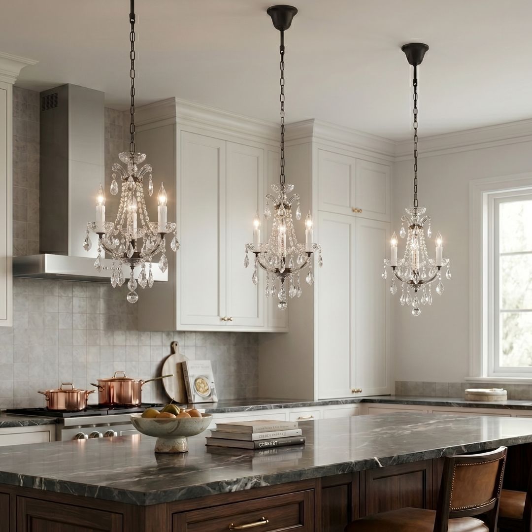 Maria Theresa Basket Crystal Chandelier - RUSTIC