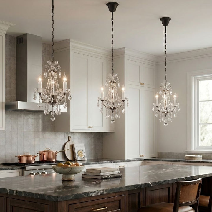 Maria Theresa Basket Crystal Chandelier - RUSTIC