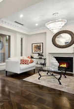 Load image into Gallery viewer, Modular 5 Tier Crystal Pendant Light- CHROME - Large - Designer Chandelier 

