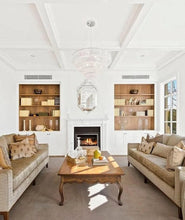 Load image into Gallery viewer, Modular 5 Tier Crystal Pendant Light- CHROME - Large - Designer Chandelier 
