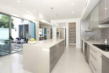 Load image into Gallery viewer, Modular Single Light Pendant - Round - Height 25cm - Chrome Fixtures
