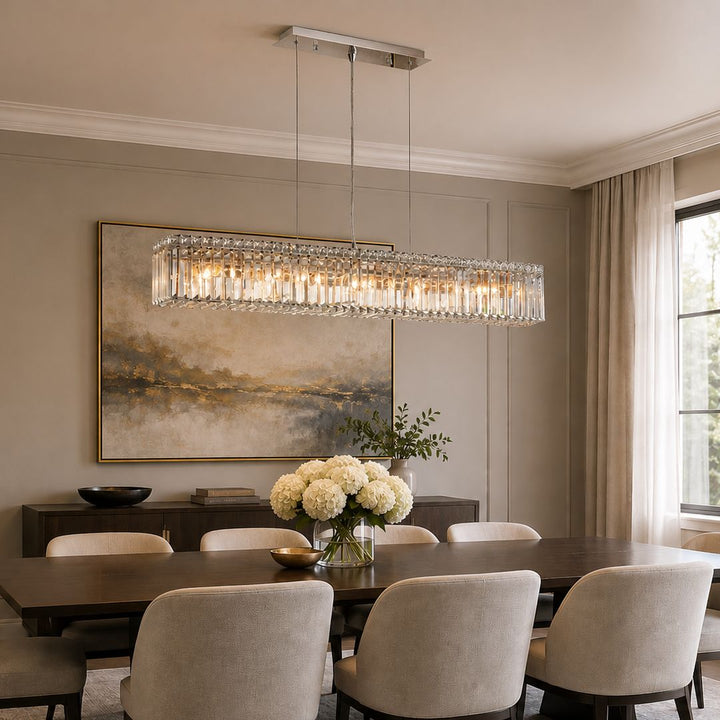 Modular Bar Chandelier - Length 120cm - Chrome