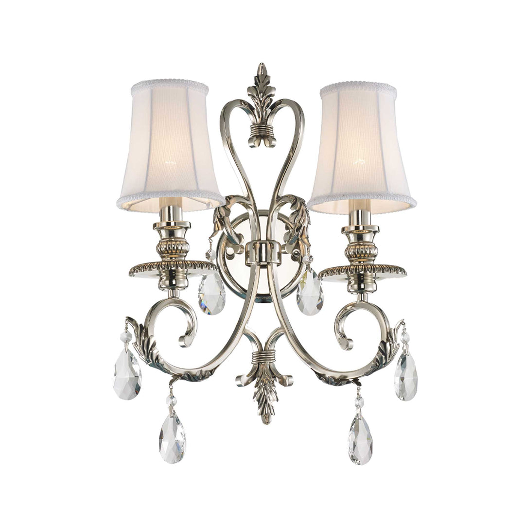 ARIA - Hampton Double Arm Wall Sconce - Nickel Plated - Designer Chandelier Australia