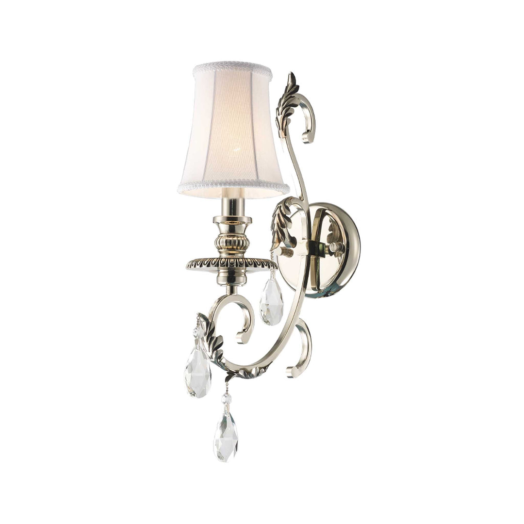 ARIA - Hampton Single Arm Wall Sconce - Nickel Plated - Designer Chandelier Australia