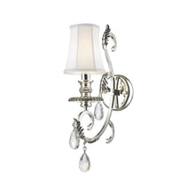 Load image into Gallery viewer, ARIA - Hampton Single Arm Wall Sconce - Silver Plated
