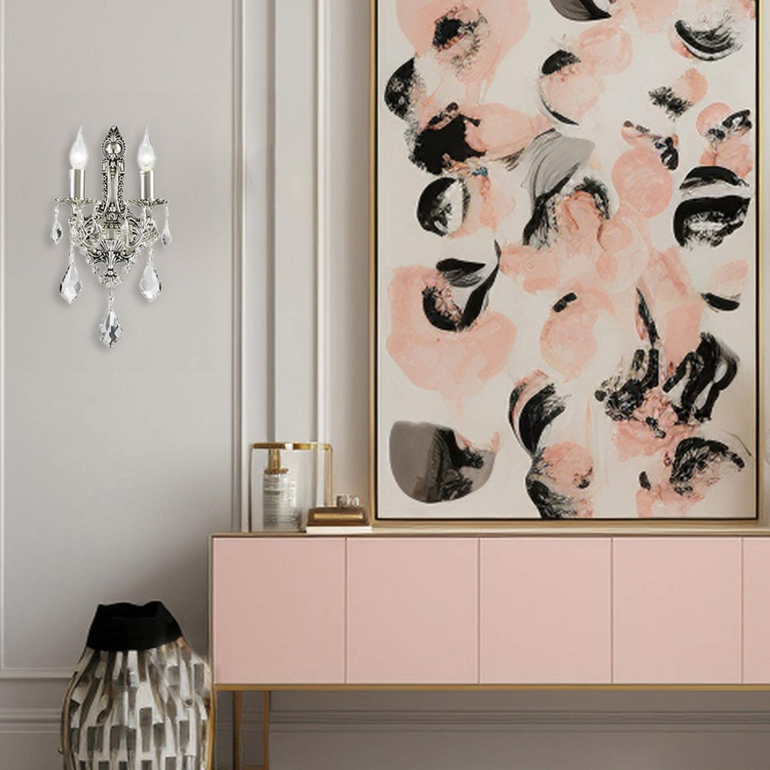 Americana 2 Light Wall Sconce - Edwardian - Silver Plated
