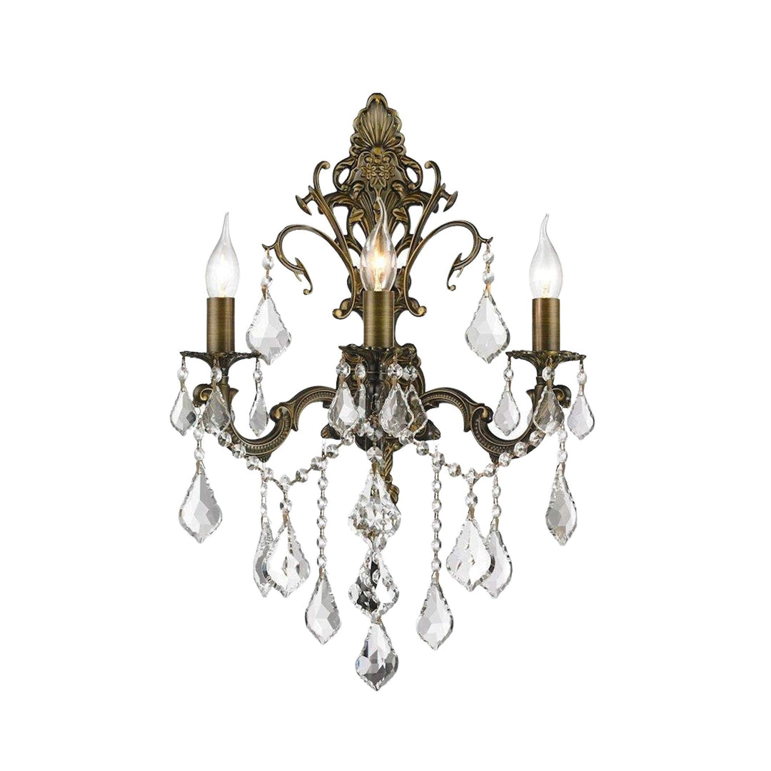 Americana 3 Light Wall Sconce - Antique Bronze Style - Designer Chandelier Australia