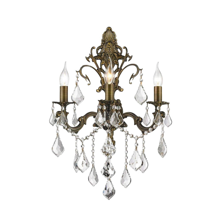 Americana 3 Light Wall Sconce - Antique Bronze Style - Designer Chandelier Australia