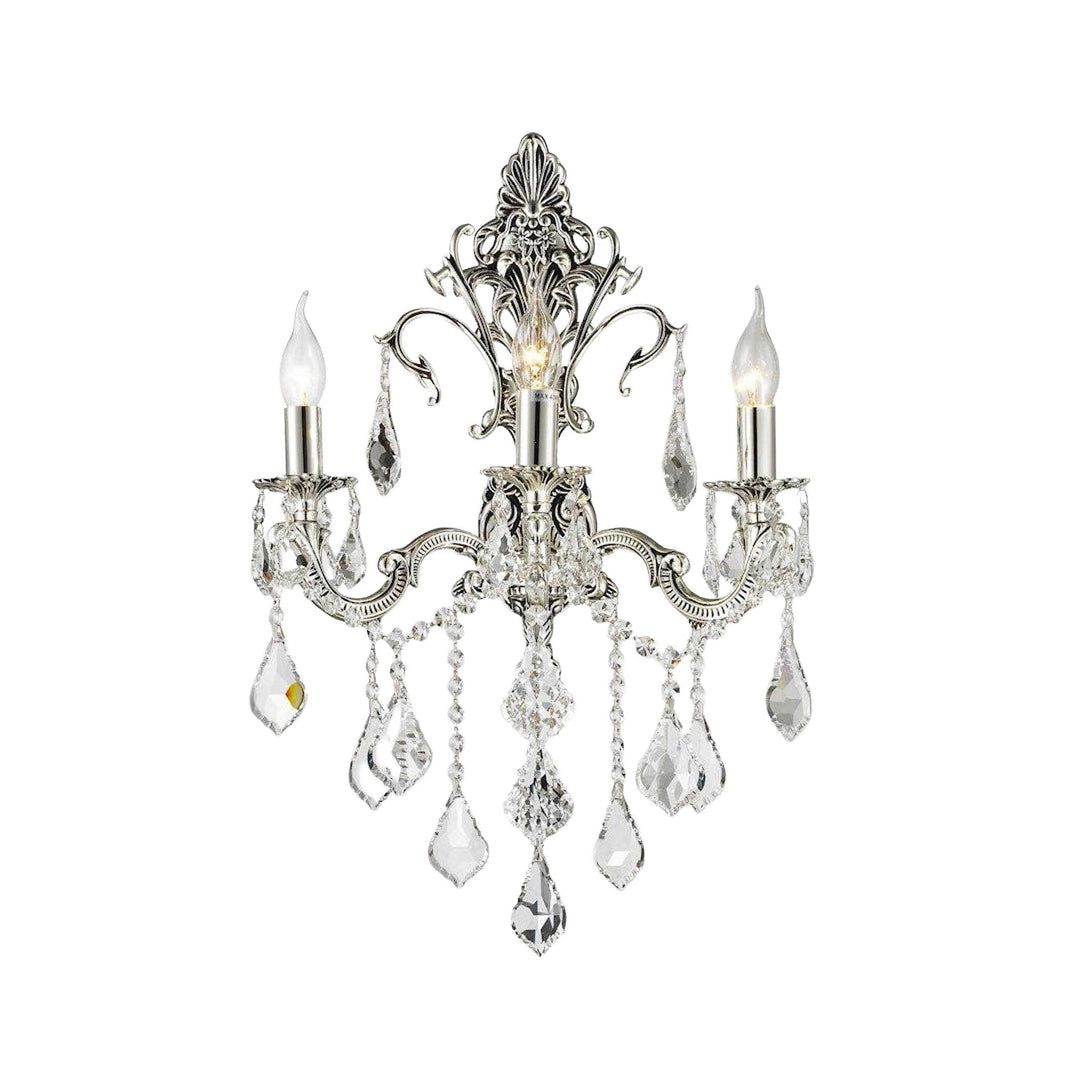 Americana 3 Light Wall Sconce - Silver Plated - Designer Chandelier Australia