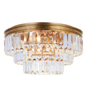 Load image into Gallery viewer, Jordan Collection - Flush Mount Chandelier - 40cm - Antique Gold
