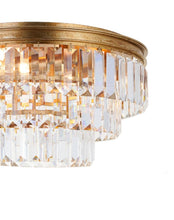Load image into Gallery viewer, Jordan Collection - Flush Mount Chandelier - 40cm - Antique Gold
