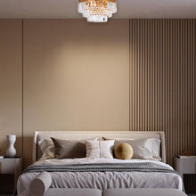 Load image into Gallery viewer, Jordan Collection - Flush Mount Chandelier - 40cm - Antique Gold
