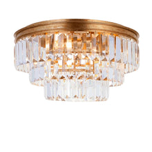 Load image into Gallery viewer, Jordan Collection - Flush Mount Chandelier - 40cm - Antique Gold
