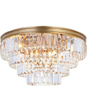Load image into Gallery viewer, Jordan Collection - Flush Mount Chandelier - 50cm - Antique Gold
