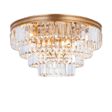 Load image into Gallery viewer, Jordan Collection - Flush Mount Chandelier - 50cm - Antique Gold

