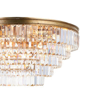 Load image into Gallery viewer, Jordan Collection - Flush Mount Chandelier - 70cm - Antique Gold
