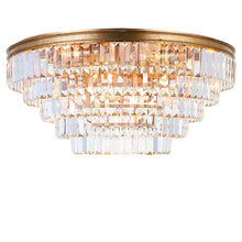 Load image into Gallery viewer, Jordan Collection - Flush Mount Chandelier - 70cm - Antique Gold

