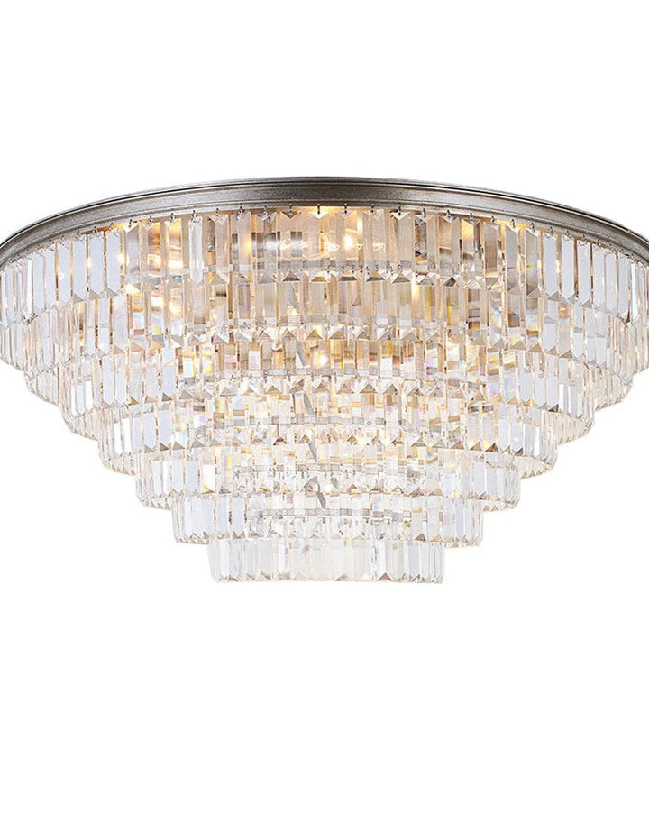 Jordan Collection - Flush Mount Chandelier - Champagne - W:90cm