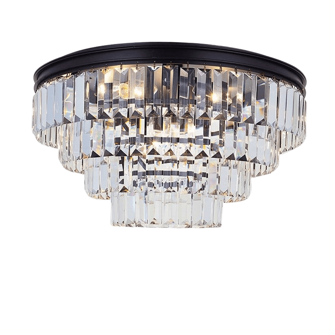 Jordan Collection - Flush Mount Chandelier - 50cm - Warm Bronze - Designer Chandelier Australia