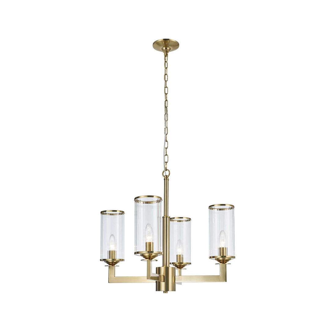 Provincial Collection - 4 Light Chandelier - Brass - Designer Chandelier Australia