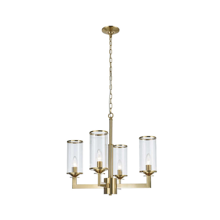 Provincial Collection - 4 Light Chandelier - Brass - Designer Chandelier Australia