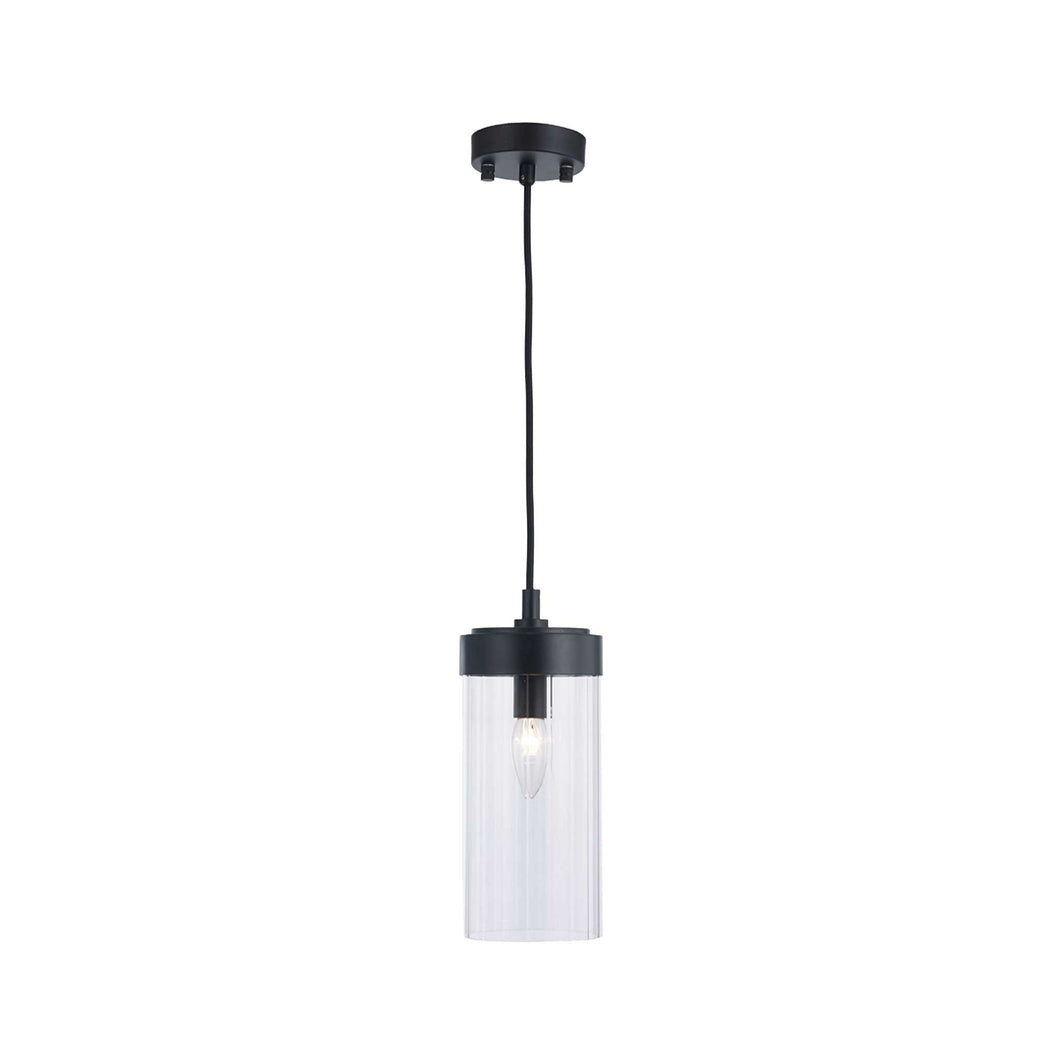 Provincial Collection - Single Light Pendant - Matte Black