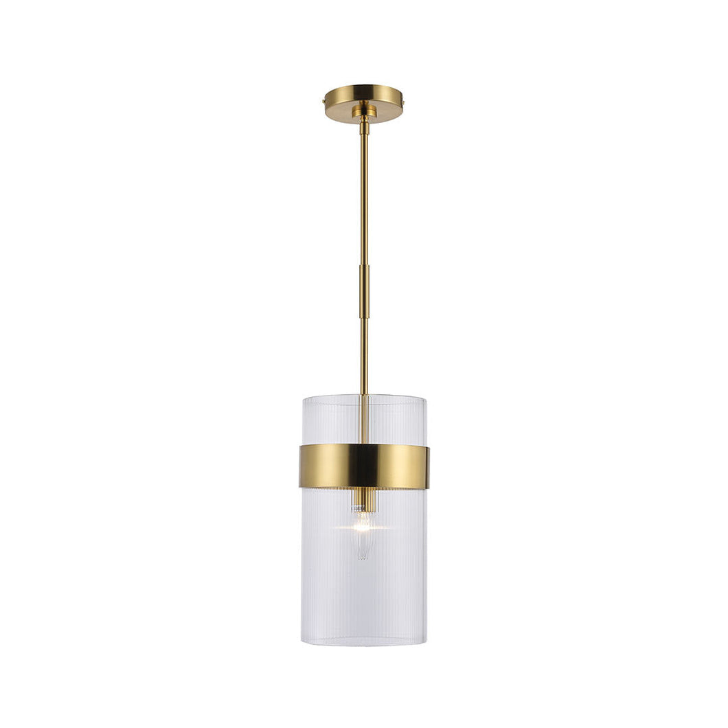 Provincial Collection - Single Light - Rod Suspension -  Brass