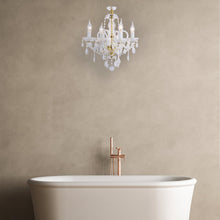 Load image into Gallery viewer, Bohemian Prague 4 Arm Crystal Chandelier - Brass Fixtures
